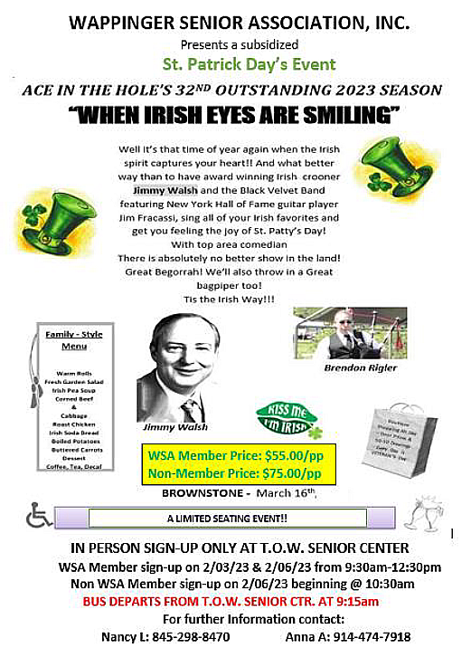 When Irish Eyes Are Smiling Flyer